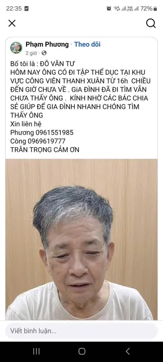 Ảnh tìm kiếm: Nhờ add duyệt bài tìm người thân giúp ạ