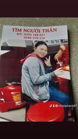Ảnh tìm kiếm: Tìm người nhà: Diệp Trinh (sinh năm 1998)